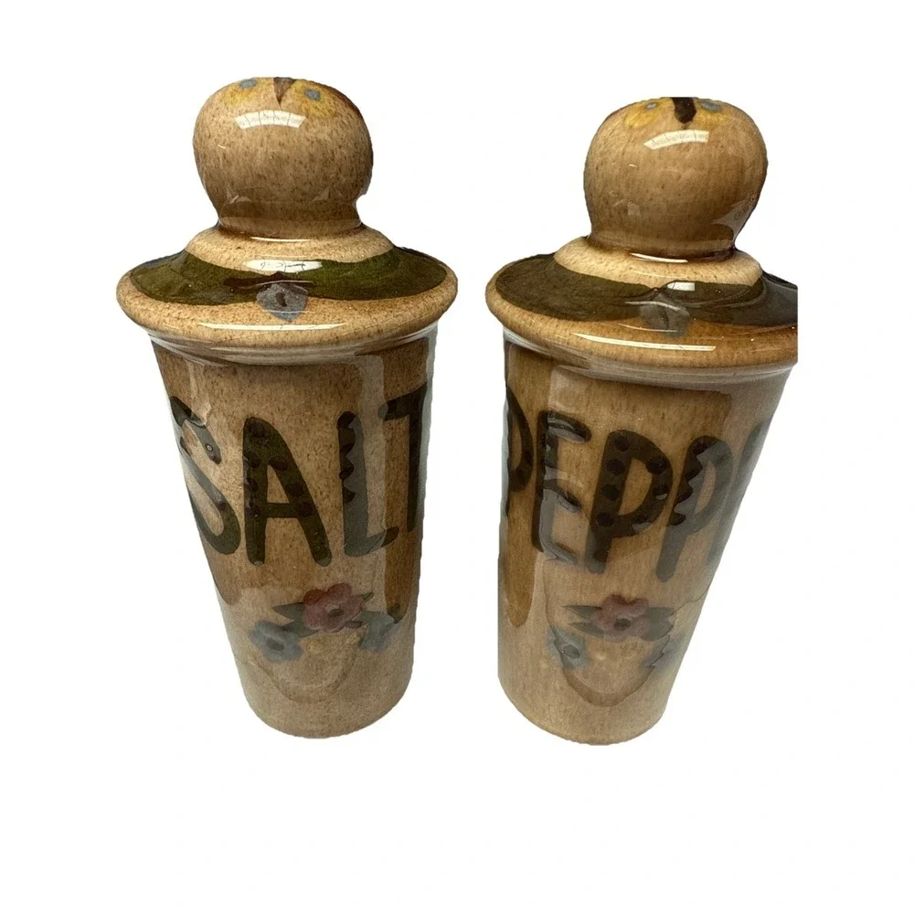 Vintage California Cleminsons Ceramic Salt & Pepper Shakers #1516